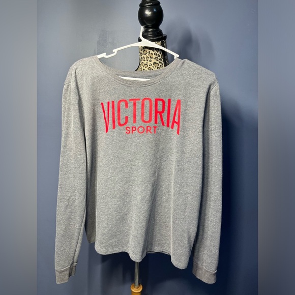 Victoria's Secret Victoria Sport Sweatshirt Pullover Red Logo Size Large - Picture 3 of 4